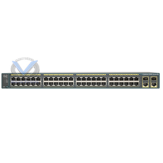 Catalyst 2960 48 10/100 PoE +2 1000BT +2 SFP LAN Lite Image
