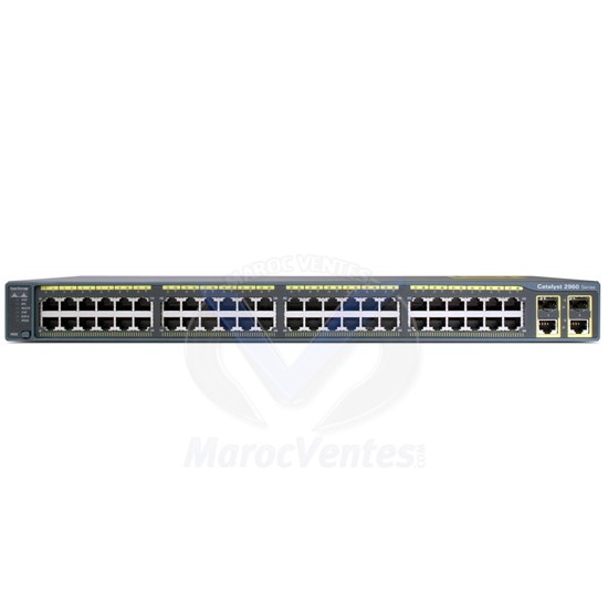 Catalyst 2960 Plus 48 10/100 PoE + 2 1000BT +2 SFP LAN Lite WS-C2960+48PST-S