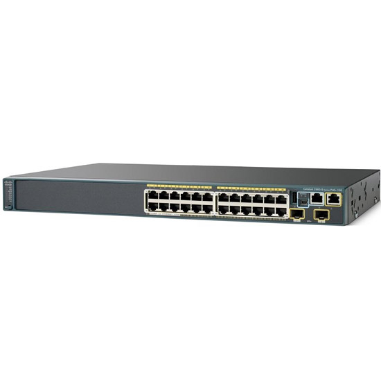 CISCO Catalyst 2960S 24 GigE PoE 370W, 2 x 10G SFP+ LAN Base