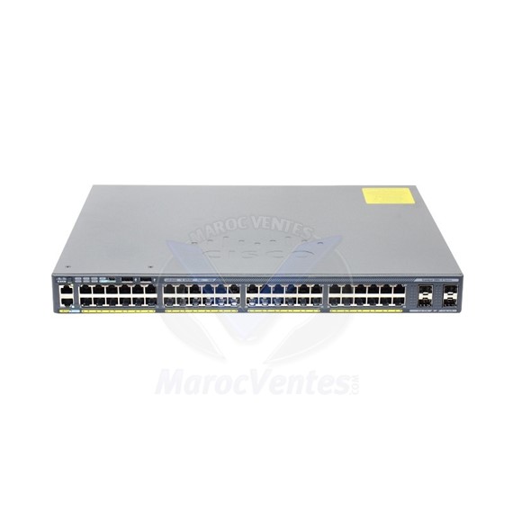 Switch catalyst 48 x 10/100/1000 (PoE+) + 4 x Gigabit SFP Géré WS-C2960X-48FPS-L