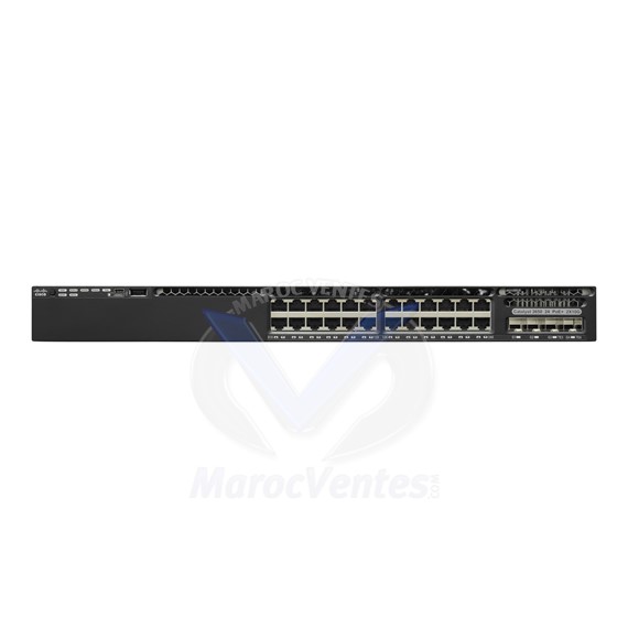 Switch Catalyst 24 x 10/100/1000 (PoE+) + 4 x SFP Géré WS-C3650-24PS-L