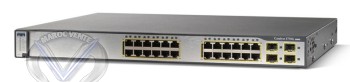 Switch Catalyst 3750 24 10/100/1000T PoE + 4 SFP + IPS Image