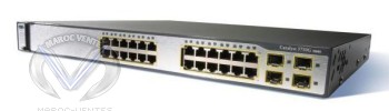 Catalyst 3750 24 10/100/1000 + 4 SFP + IPS Image 1RU