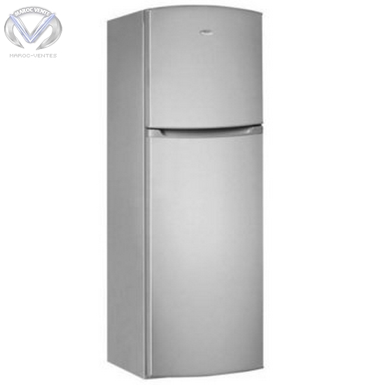 Réfrigérateur 385L avec congélateur en haut Classe A+ Silver