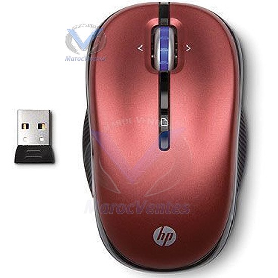 HP 2.4G Red Wireless Optl Mouse-HP 2.4G Red Wireless Optl Mouse