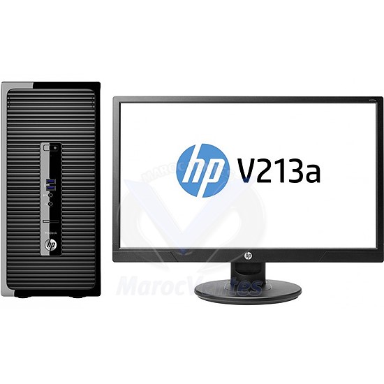 Ordinateur de Bureau HP ProDesk 400 G3 MT i7-6700 500 Go 4 Go + Ecran LED V213a 20,7" Z2J83EA