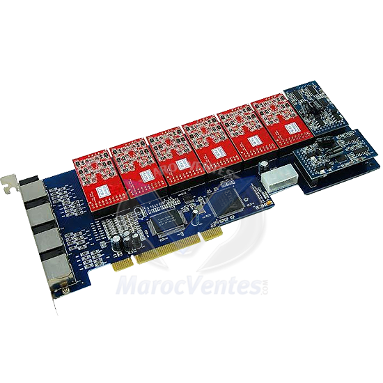 Asterisk Cards can support 16 analog lines ZA16P