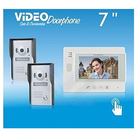Video doorphone ZDL-37M + 2 CAMERAS + 1 MONTEUR VDP08