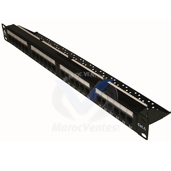 PANNEAU DE BRASSAGE 48 PORTS RJ45 UTP CAT6 19''