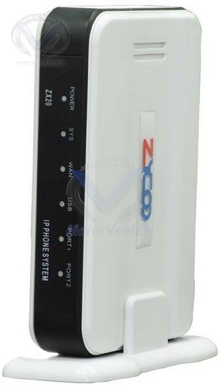 IP PBX avec 1 port FXO et 1 port FXS ZX20-A2