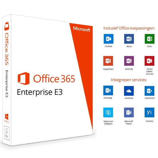 Office 365 Enterprise E3 Mensuelle