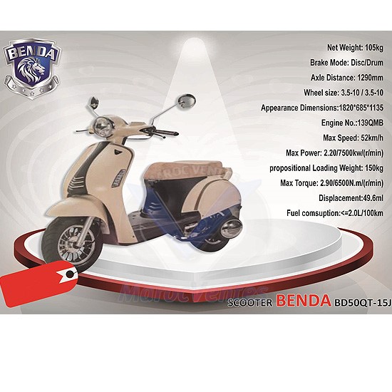 Scooter Benda Marron BD50QT-15J