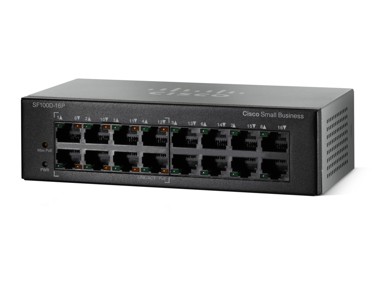 Switch 16 ports Ethernet 10/100 PoE