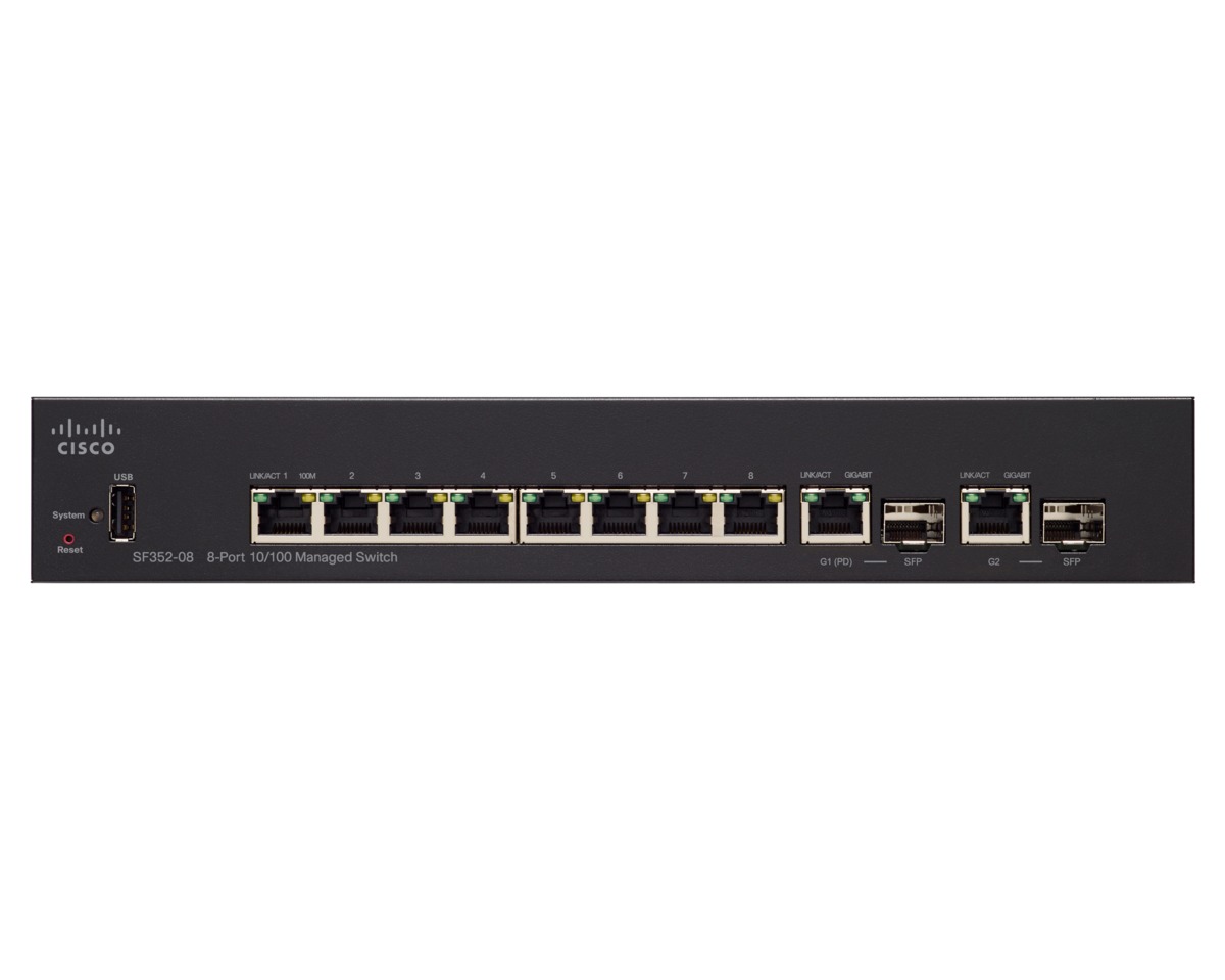 Switch 8-port 10/100 + 2 Gigabit cuivre / SFP Managed