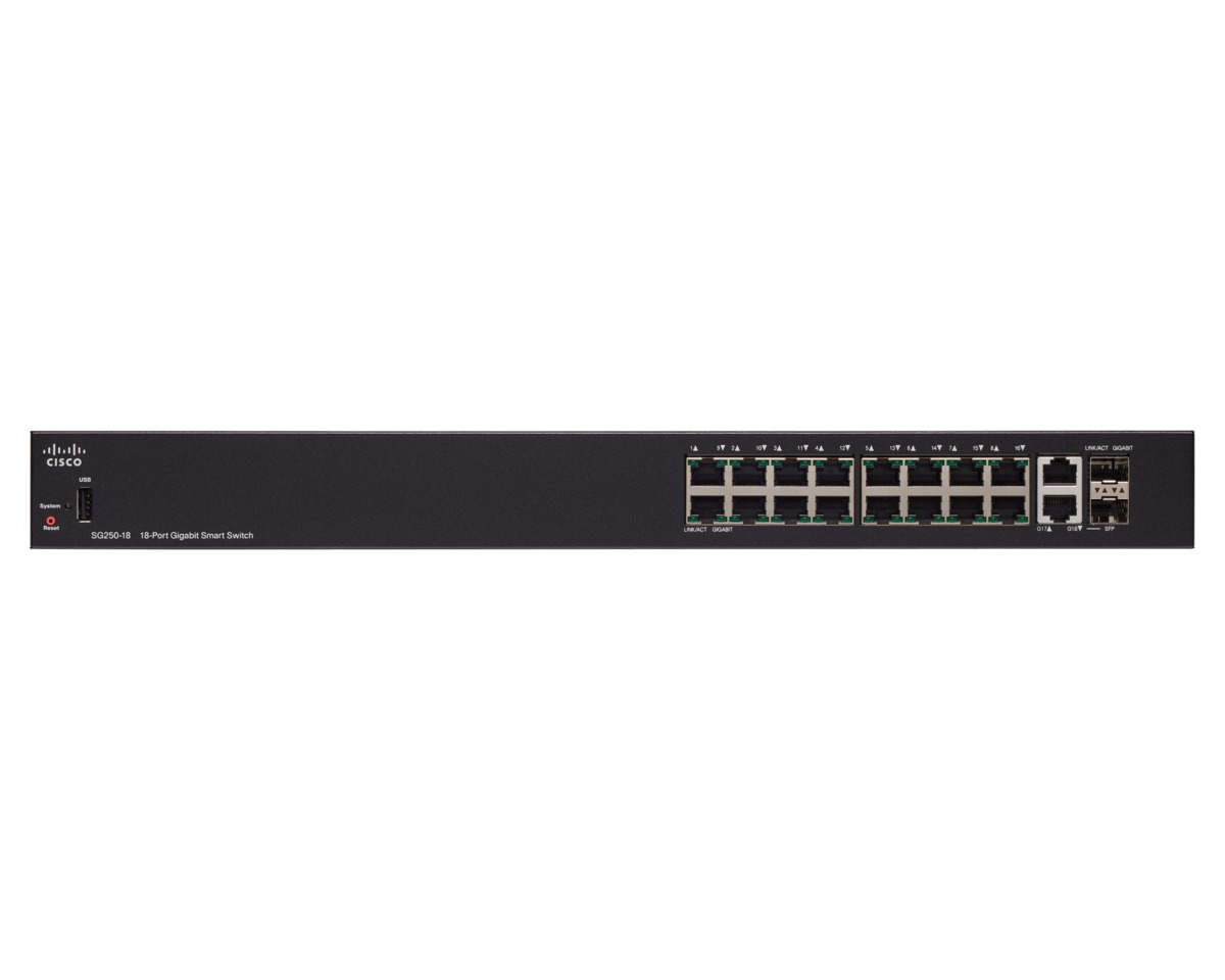 Switch 16 x 10/100/1000 + 2 x combo Gigabit Ethernet / SFP Gigabit