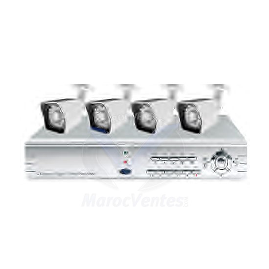 KIT DVR 04CH +04 CAMERAS 900TVL D1811