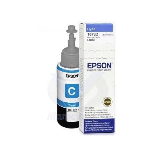 Epson Cyan ink bottle 70ml pour l800 C13T67324A