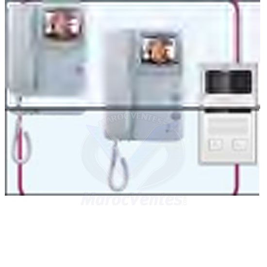 VIDEO DOOR PHONE AVEC 2 Extensions CCD 202VDP BLANC & NOIR I140