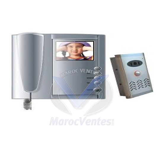 VIDEO DOOR PHONE AVEC ECRAN LCD 4" CCD 602VDP BLANC & NOIR I144