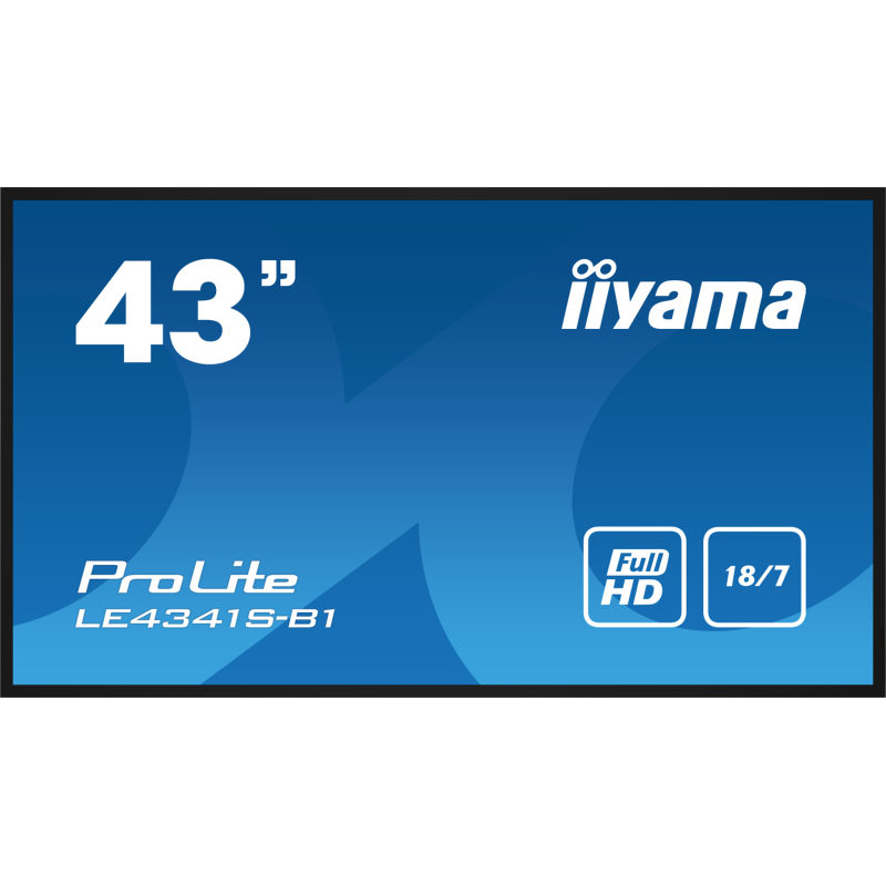 Moniteur Full HD Professionnel 43" (108 cm) avec USB Media Playback 18/7