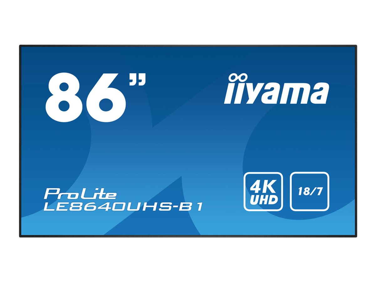 Écran LED 86" ProLite Ultra HD 4K 3840 x 2160 pixels HDMI/VGA/DisplayPort