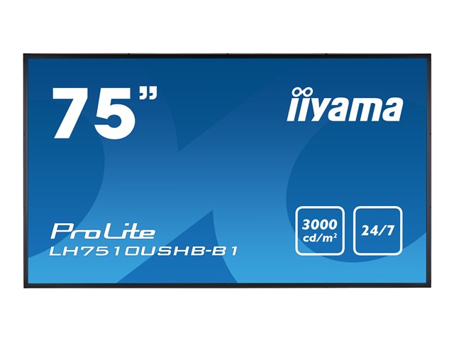 Ecran LED ProLite 75" 4K 3840 x 2160 UHD DVI / HDMI / DisplayPort 24/7
