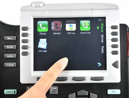 Écran Tactile couleur Téléphone IP couleur avec 5 Lignes SIP 