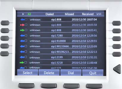 Écran Tactile couleur Téléphone IP couleur avec 5 Lignes SIP 