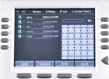 Écran Tactile couleur Téléphone IP couleur avec 5 Lignes SIP 