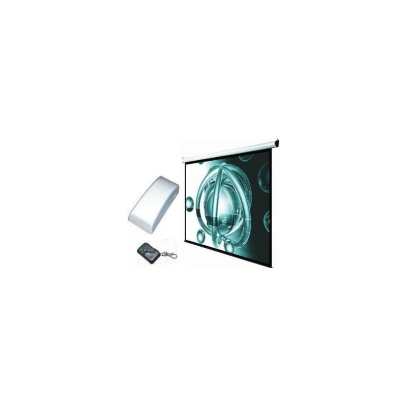 ECRAN VISIOTEK 2.40x2.40 METRES ELEC DE PROJECTION DINON MURAL AUTOMATIQUE VT-240X240E